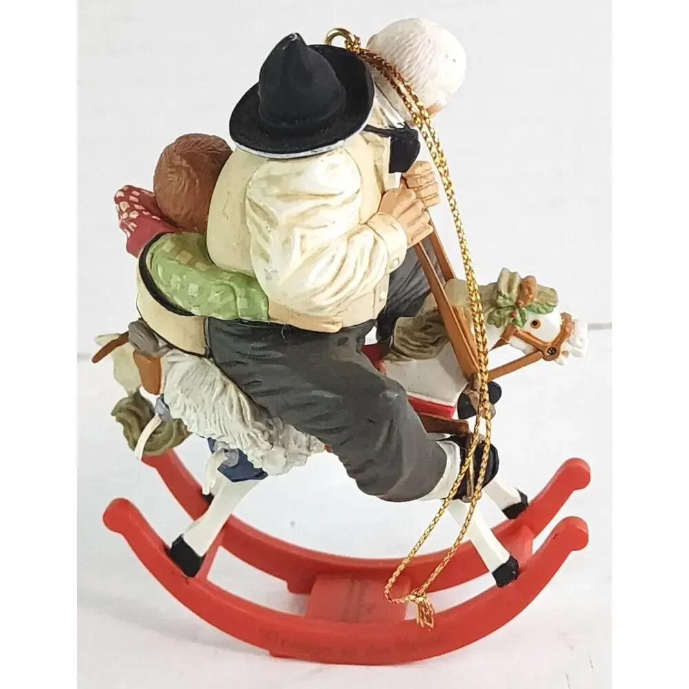 Norman Rockwell Ornament Collection GRAMPS AT THE REINS 1987 Christmas Club